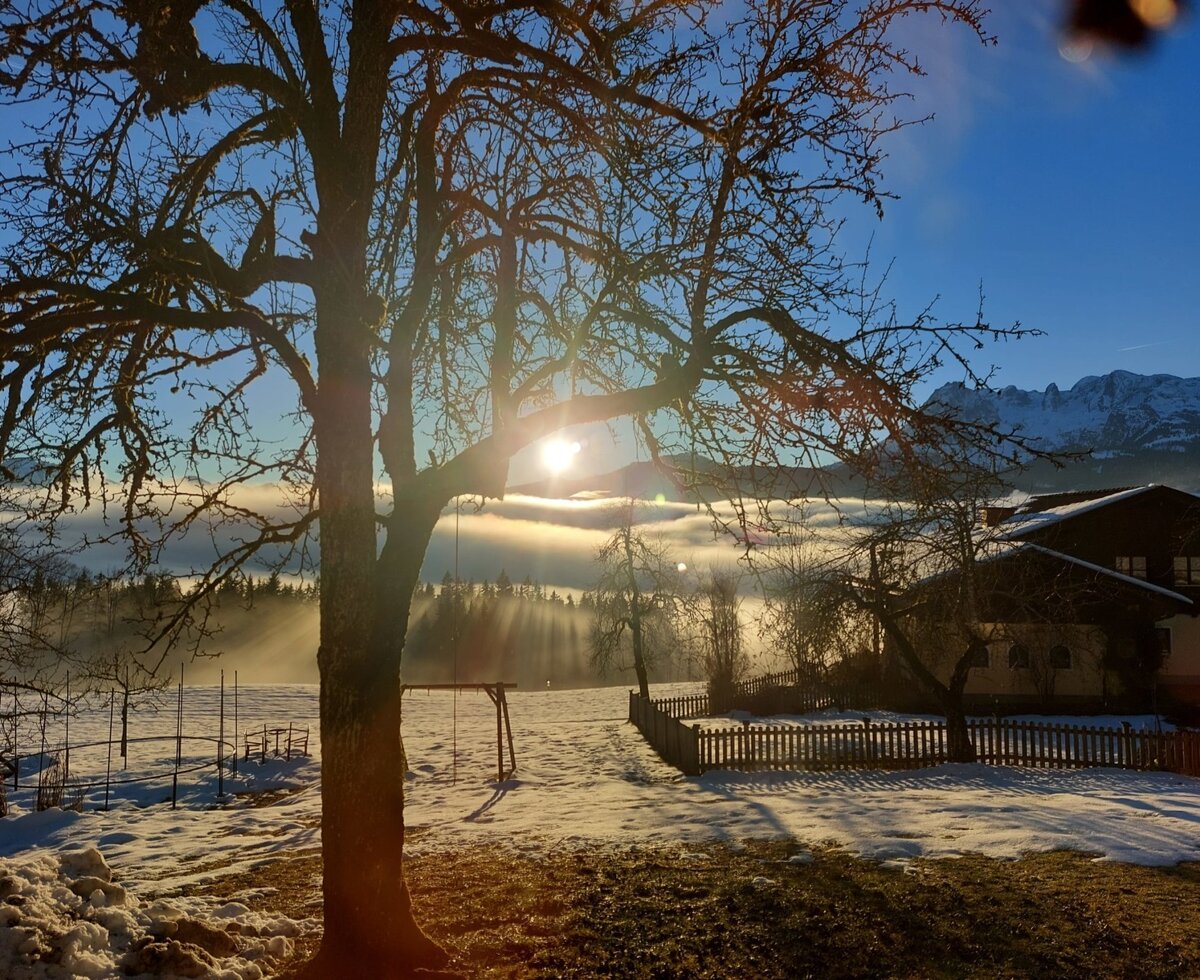 Sonnenuntergang im Winter