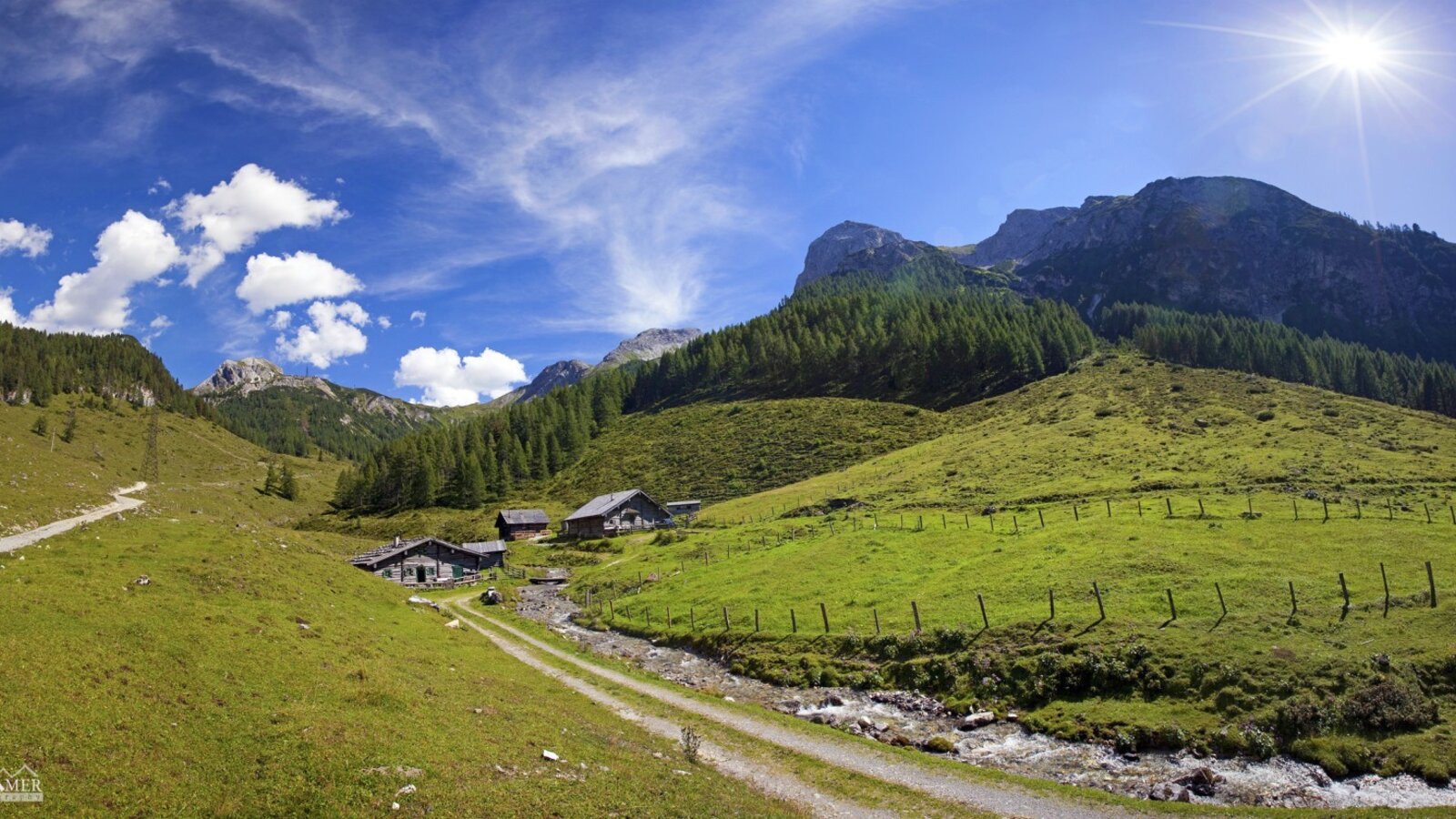 Aussicht auf die Alm