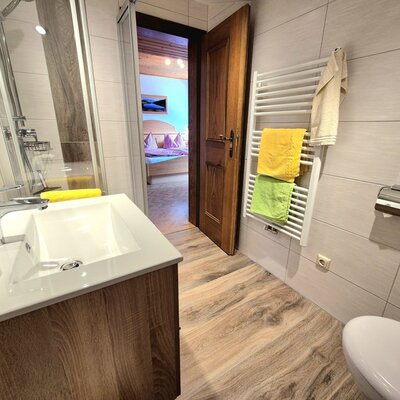 Bad und WC 2 Appartement TALBLICK