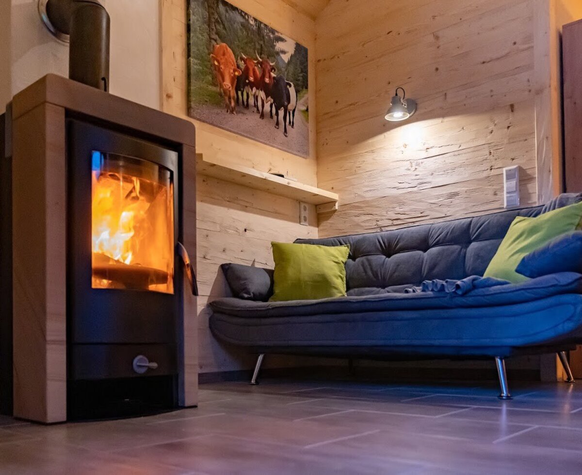 Almhütte MeineZeit Wohnzimmer