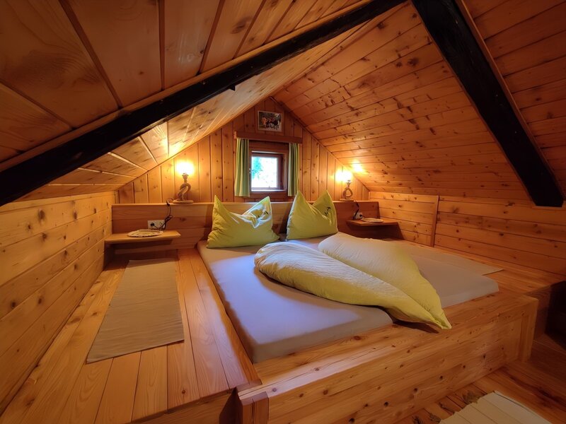 Almhütte Auszeit Schlafzimmer