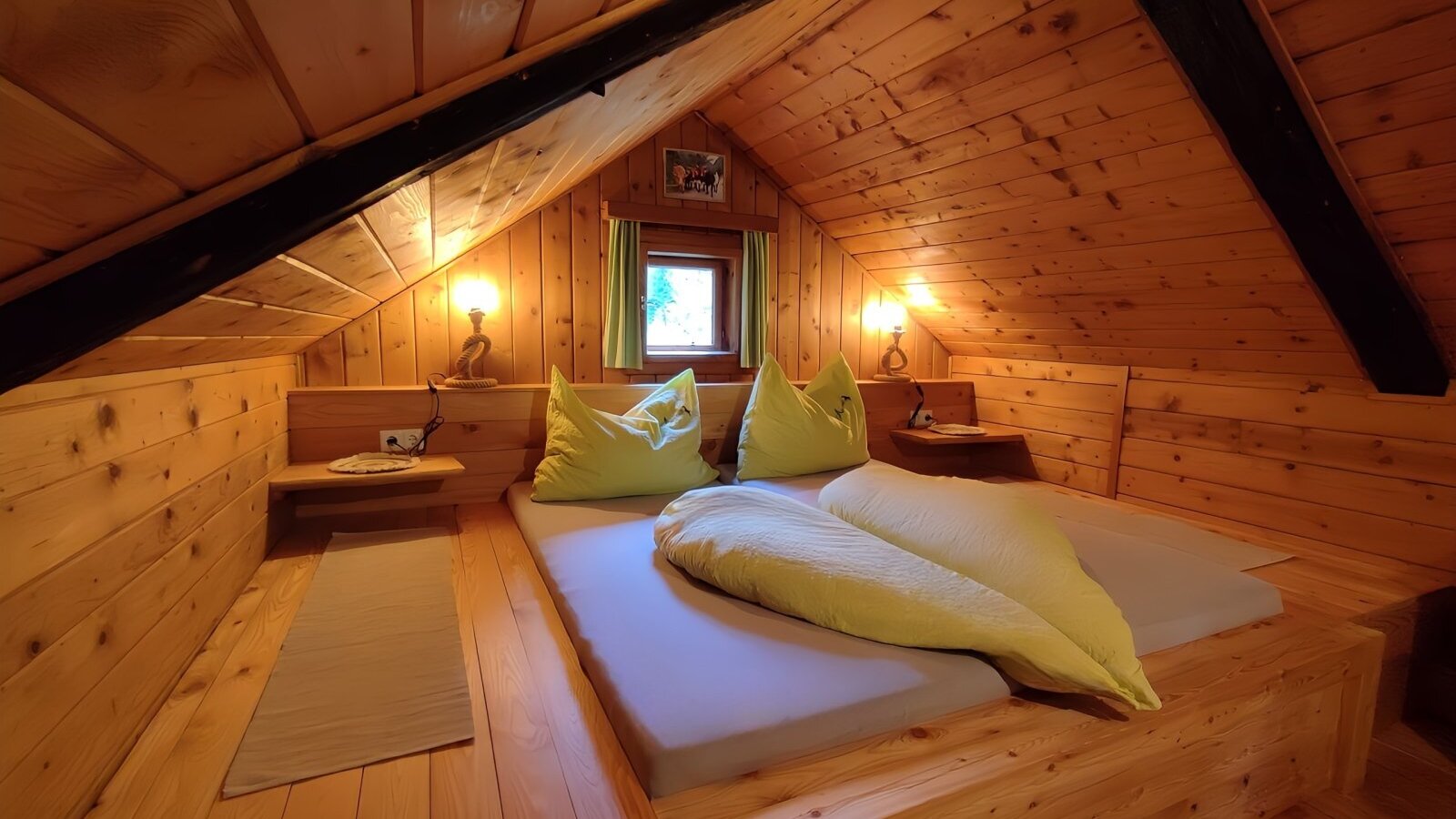Almhütte Auszeit Schlafzimmer