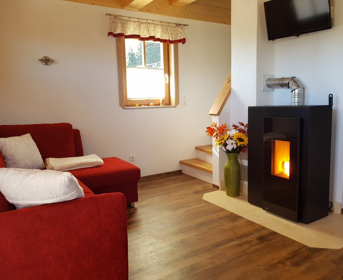 Wohnraum mit Pelletsofen