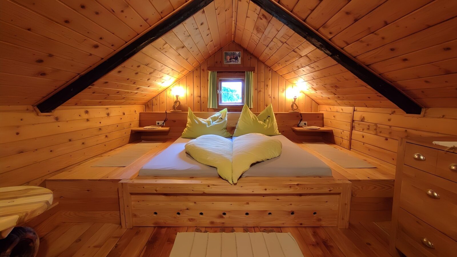 Almhütte Auszeit Schlafzimmer