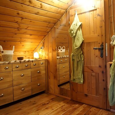 Almhütte Auszeit Schlafzimmer