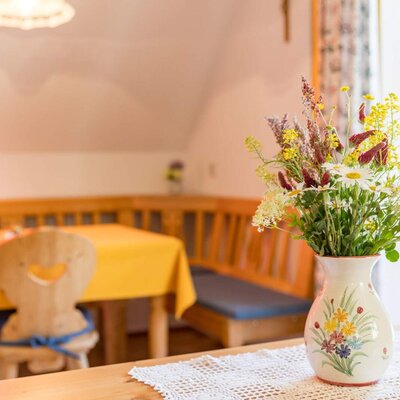 Sitzecke der Ferienwohnung Sonnenaufgang