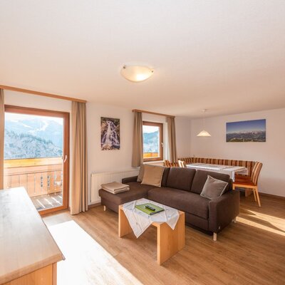 Ferienwohnung Wiesengrün Wohnküche