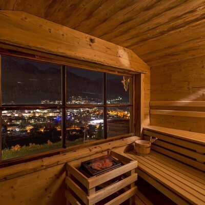 Ausblick Sauna Gartenwohnung