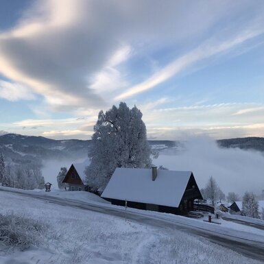 Das Ferienhaus im Winter