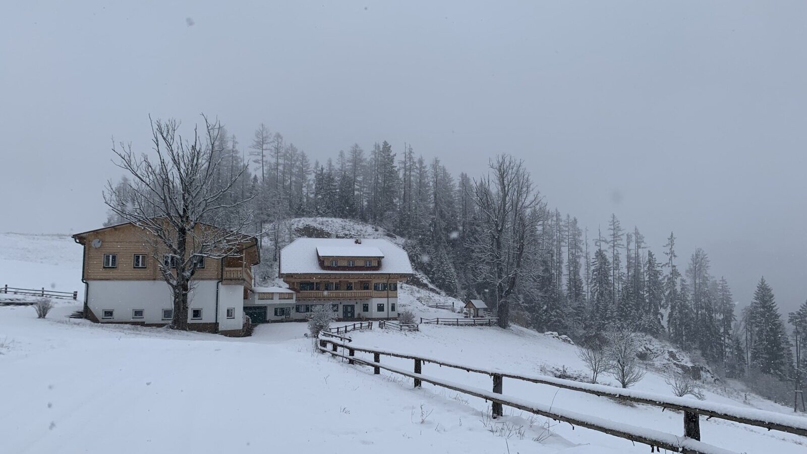 Unser Haus im Winter