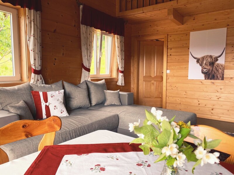 Wohnbereich Appartement Zirbe