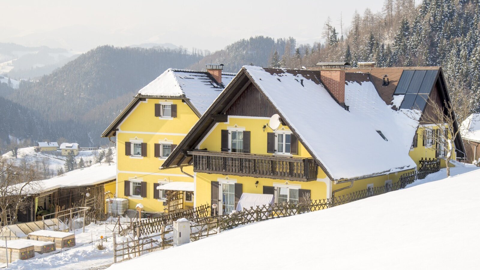 Unser Gästehaus im Winter