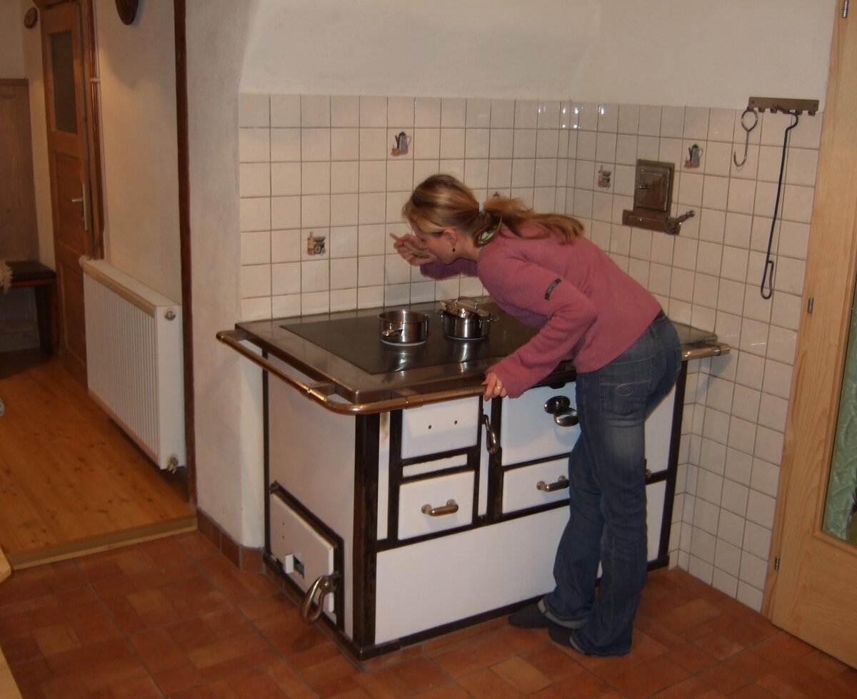 Kochen am Holzherd