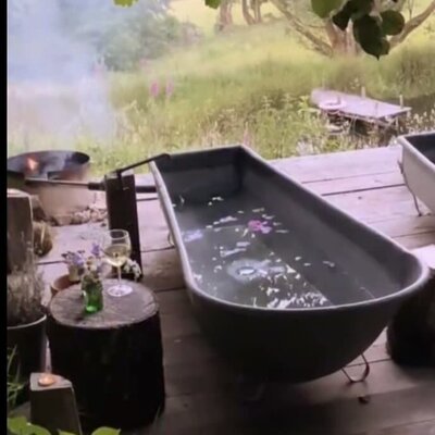 Zinkbadewanne 