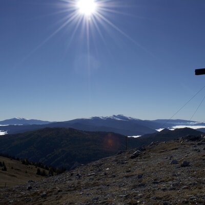 Blick auf die Roßalm