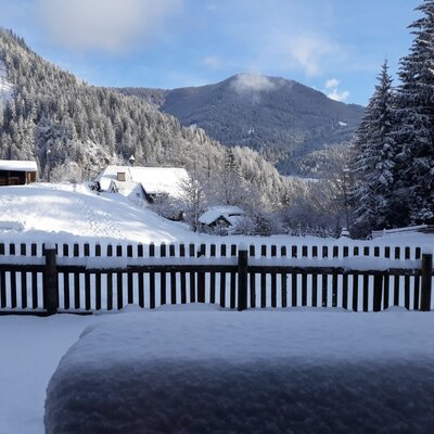 Aussicht vom Schlafzimmer.