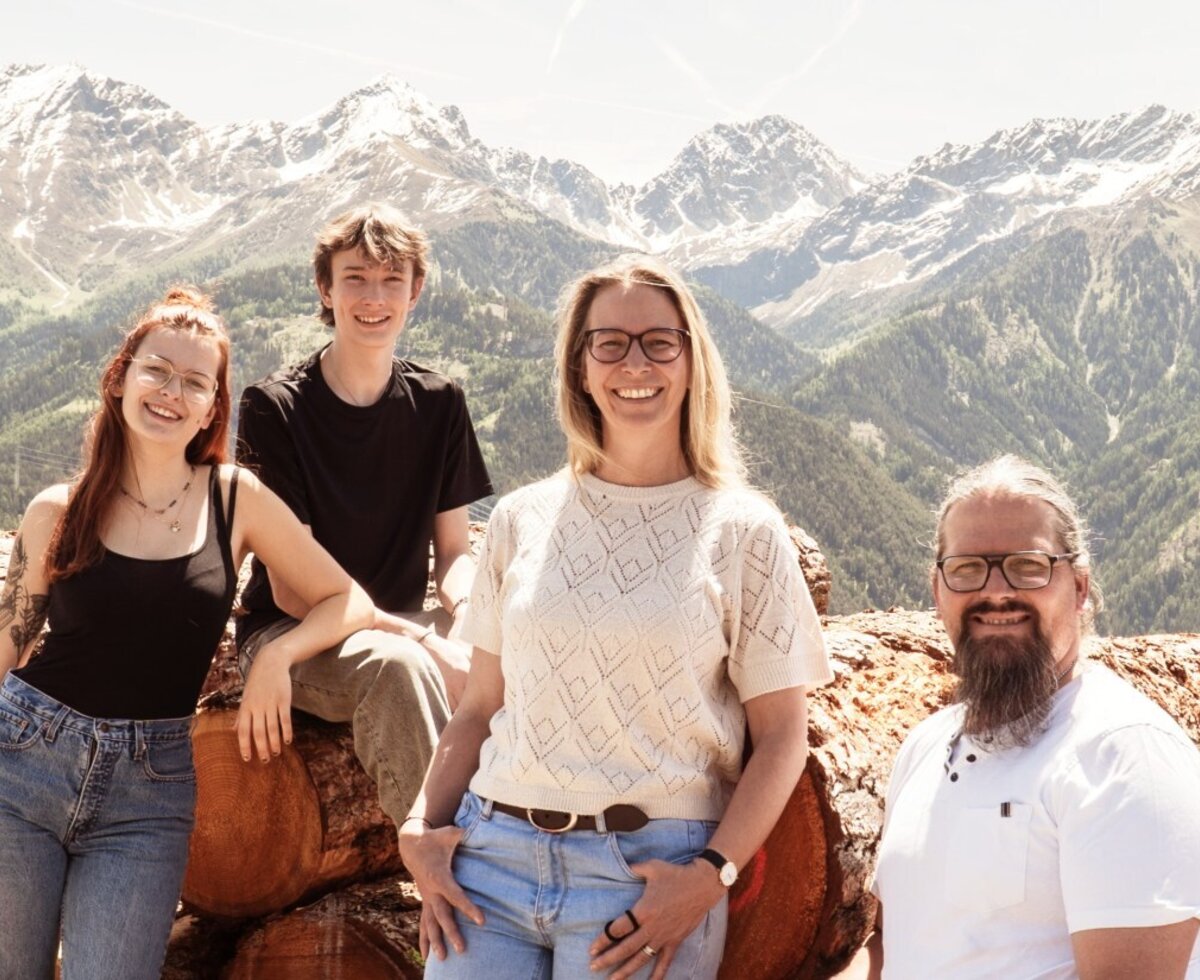 Die Gastgeberfamilie des Bauernhofs