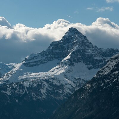 Der imposante Hochvogel im Winter
