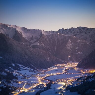Panorama Blick in die Zillertaler Alpen