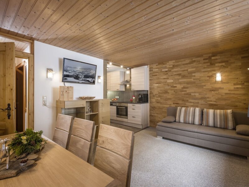 Wohnzimmer Apartment Bergwald