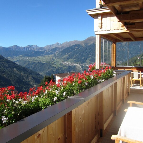 Blick vom Balkon nach Westen!