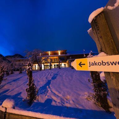 Nachtansicht des Hauses