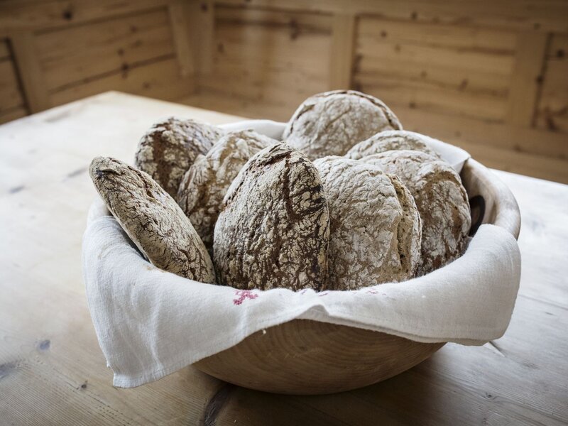 Vintschgerl typisches Tiroler Brot