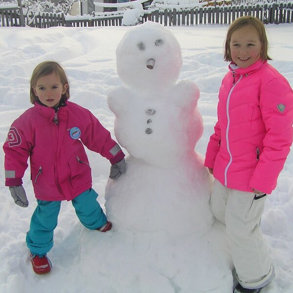 Schneemann bauen