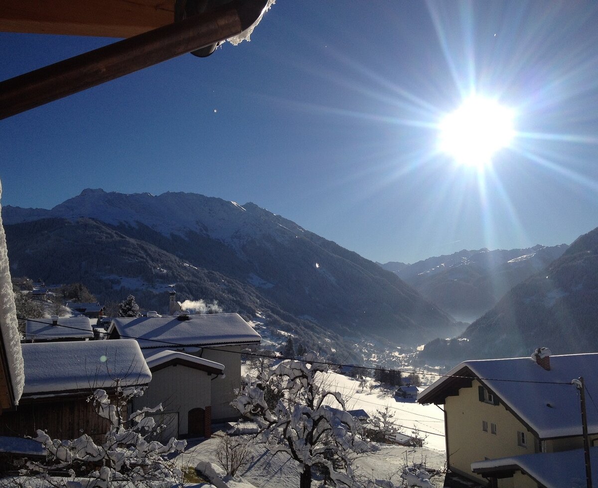 Ausblick Wohnung Piz Buin