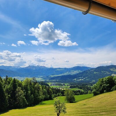 Herrlicher Panoramablick von der Küche Lindenblick