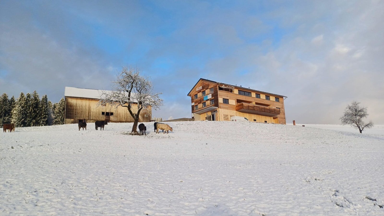 Ihr zu Hause auf Zeit in verschneiter Atmosphäre