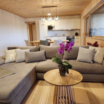 Großzügige Couch mit genügend Platz um sich Wohl zu fühlen