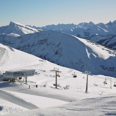 Auf dem Gipfel des Diedamskopf mit 360 Grad Panoramablick