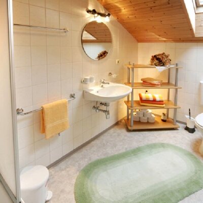 Das gemütliche Badezimmer am Ferienhof Felder.