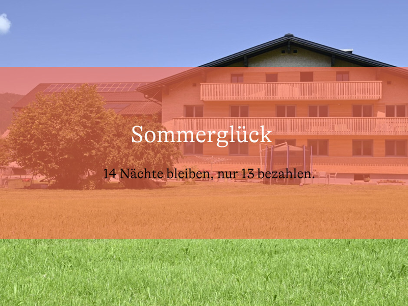 Sommerangebot