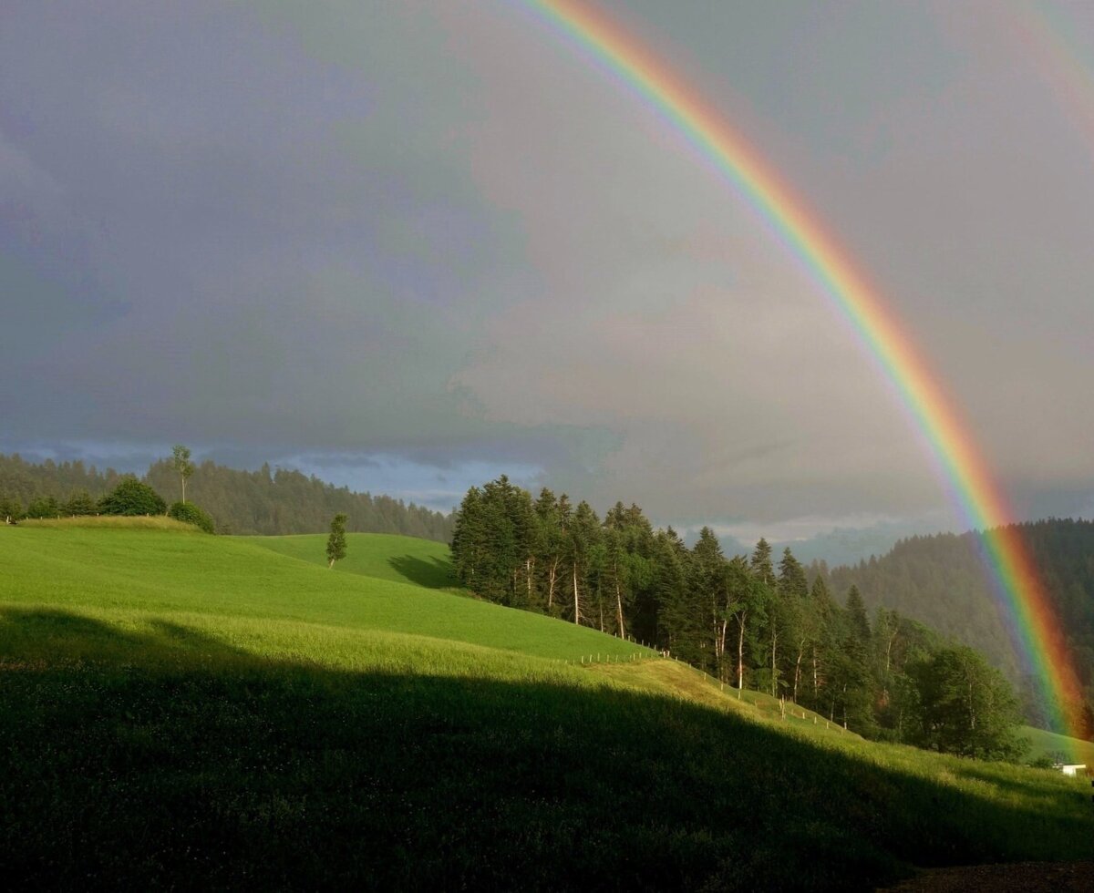 Naturschauspiele wie dieser Regenbogen - einmalig