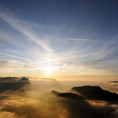 Sonnenuntergang auf dem Diedamskopf