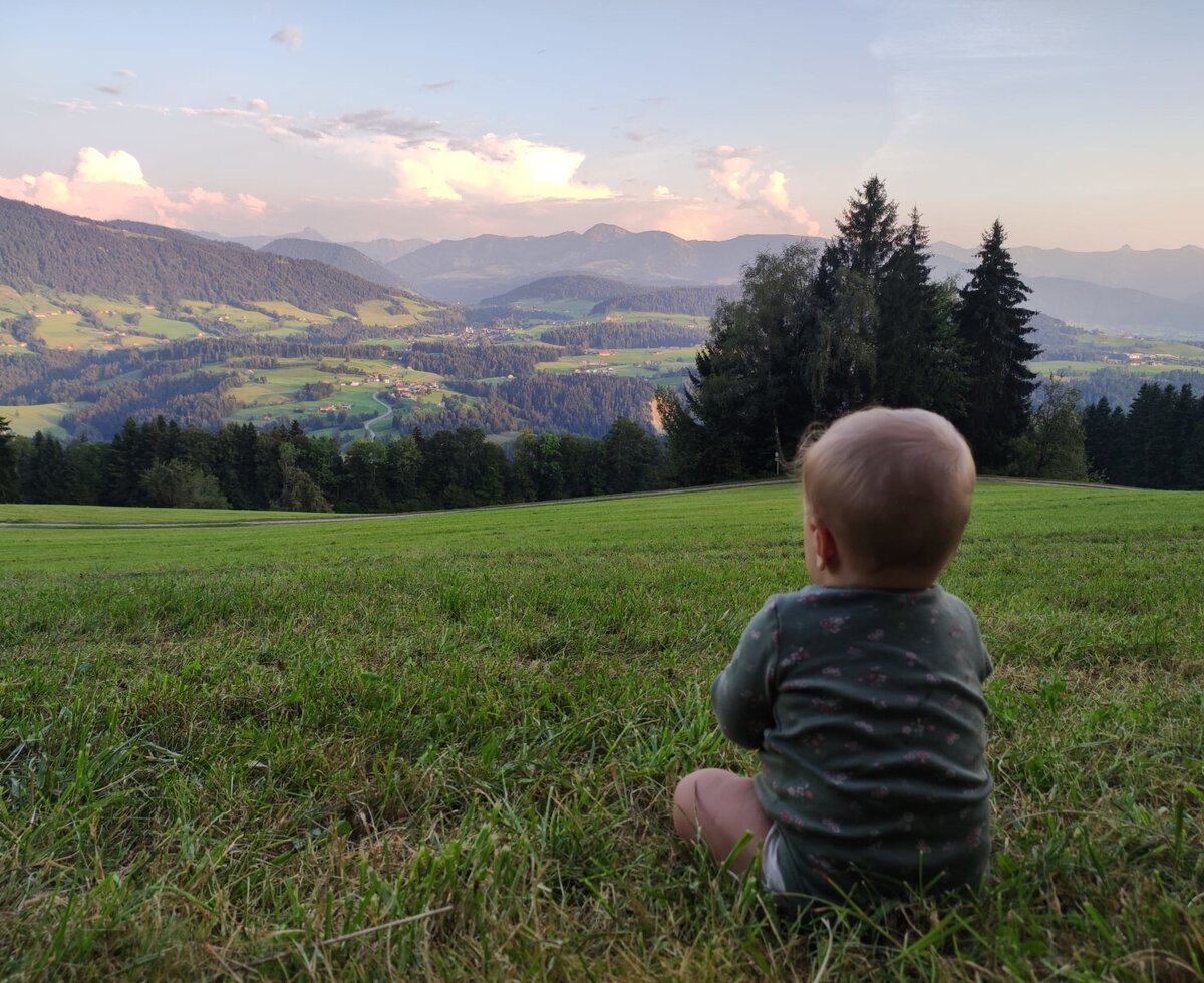 Traumhafter Ausblick in die Berge des Bregenzerwaldes